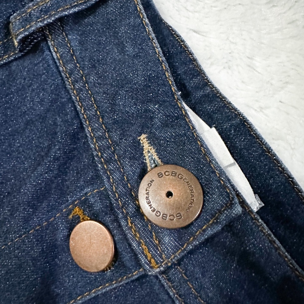 Bcbgeneration Denim Midi Button Front Midi Skirt - image 4